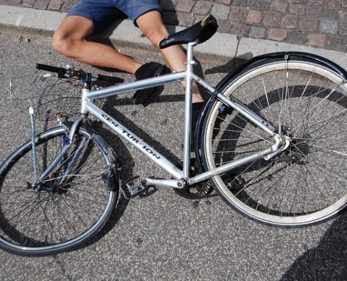 caídas en bicicleta