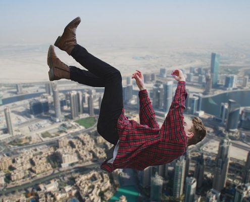 caídas en la vía publica