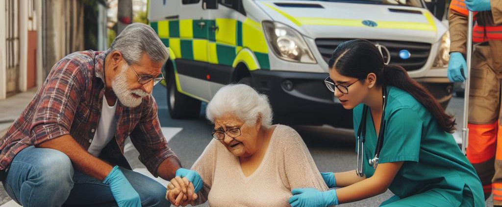 caída en la calle